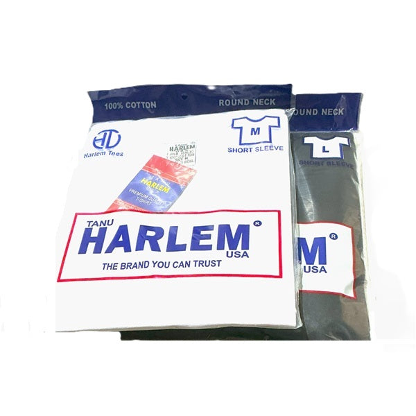 Harlem Brand men's black long-length V-neck T-shirt