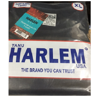 Harlem Tanu Black T-shirt