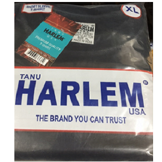 Harlem Brand men's black V-neck T-shirts six-pack