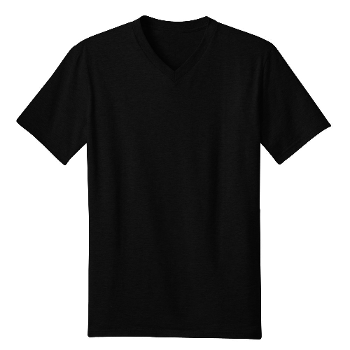 Harlem Tanu Black V neck T-shirt